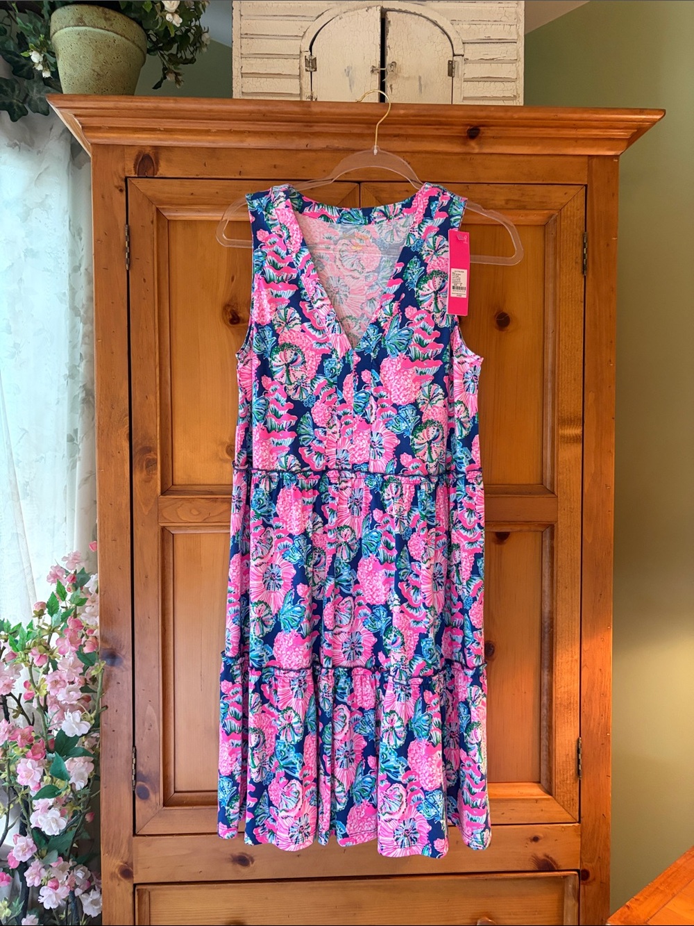 Lilly Pulitzer Lorina Dress in Oyster Bay Navy